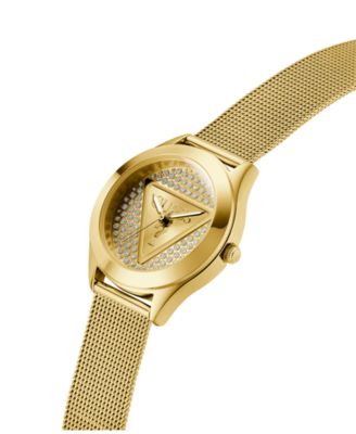 Women’s Analog Gold-Tone Mesh Watch, 34mm