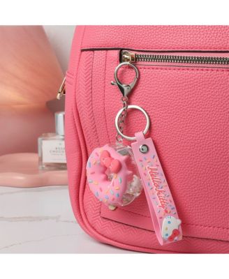 Liquid Doughnut Keychain, Cute Purse Charm and Bag Charm, Kawaii Key Chain