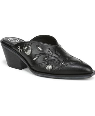 Sam and Libby Women's Floren Western Block Heel Mules - Macy's