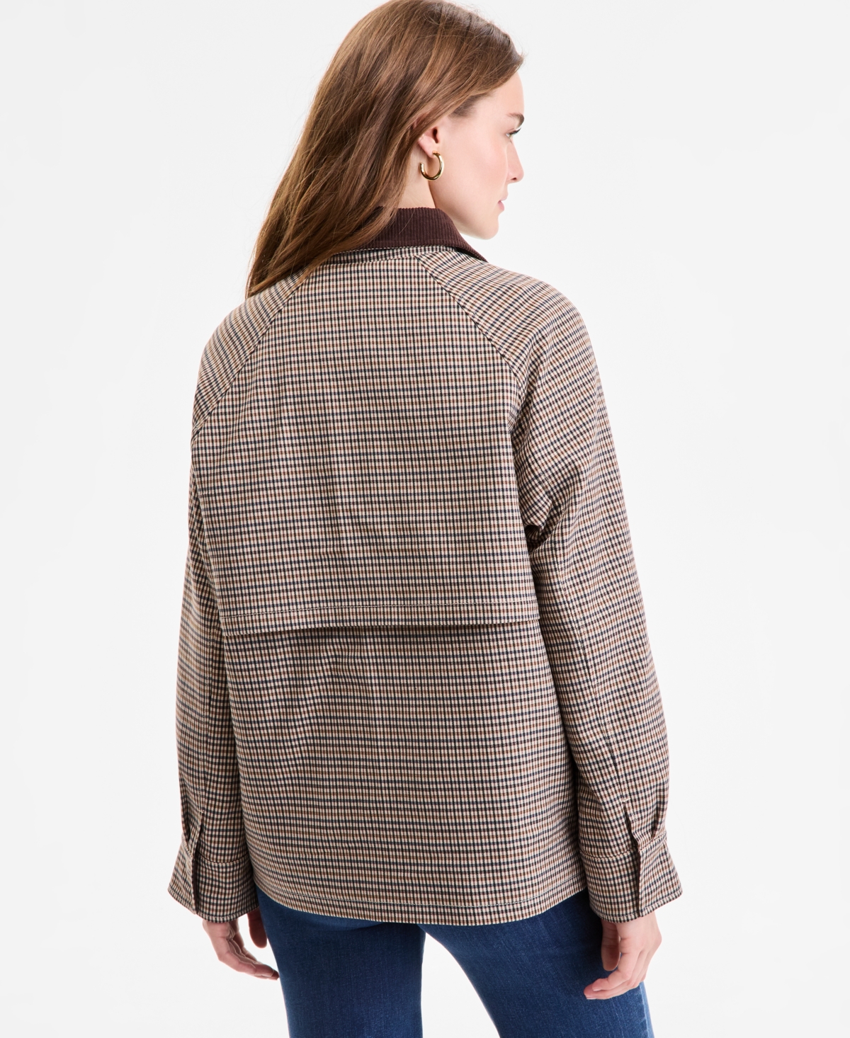 Bcbgmaxazria Women's Corduroy-collar Barn Jacket, Exclusively At Macy's In Multi