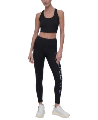 DKNY - Women's Exploded-Logo Stretch 7/8 Leggings