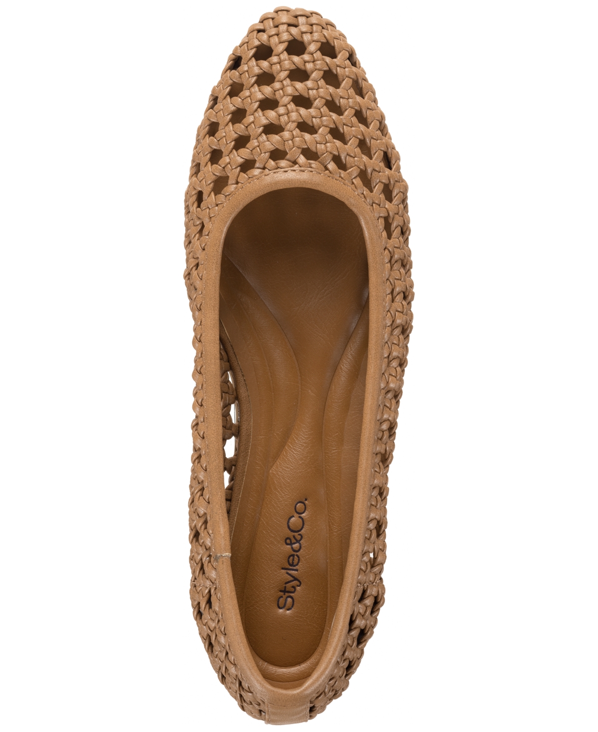 Style & Co Women's Tesss Flat Woven Flats, Exclusively At Macy's In Swt Mpl Wv