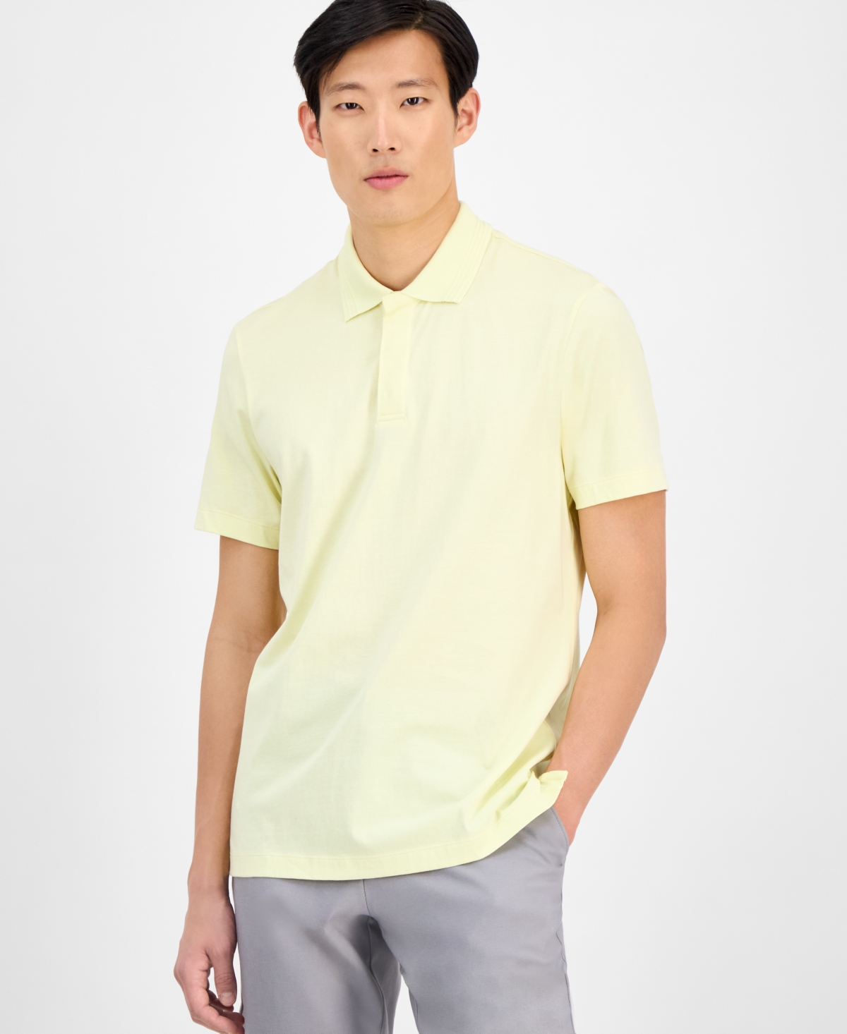 Men's Regular-Fit Mercerized Polo Shirt, Created for Macy's - Berry Violet