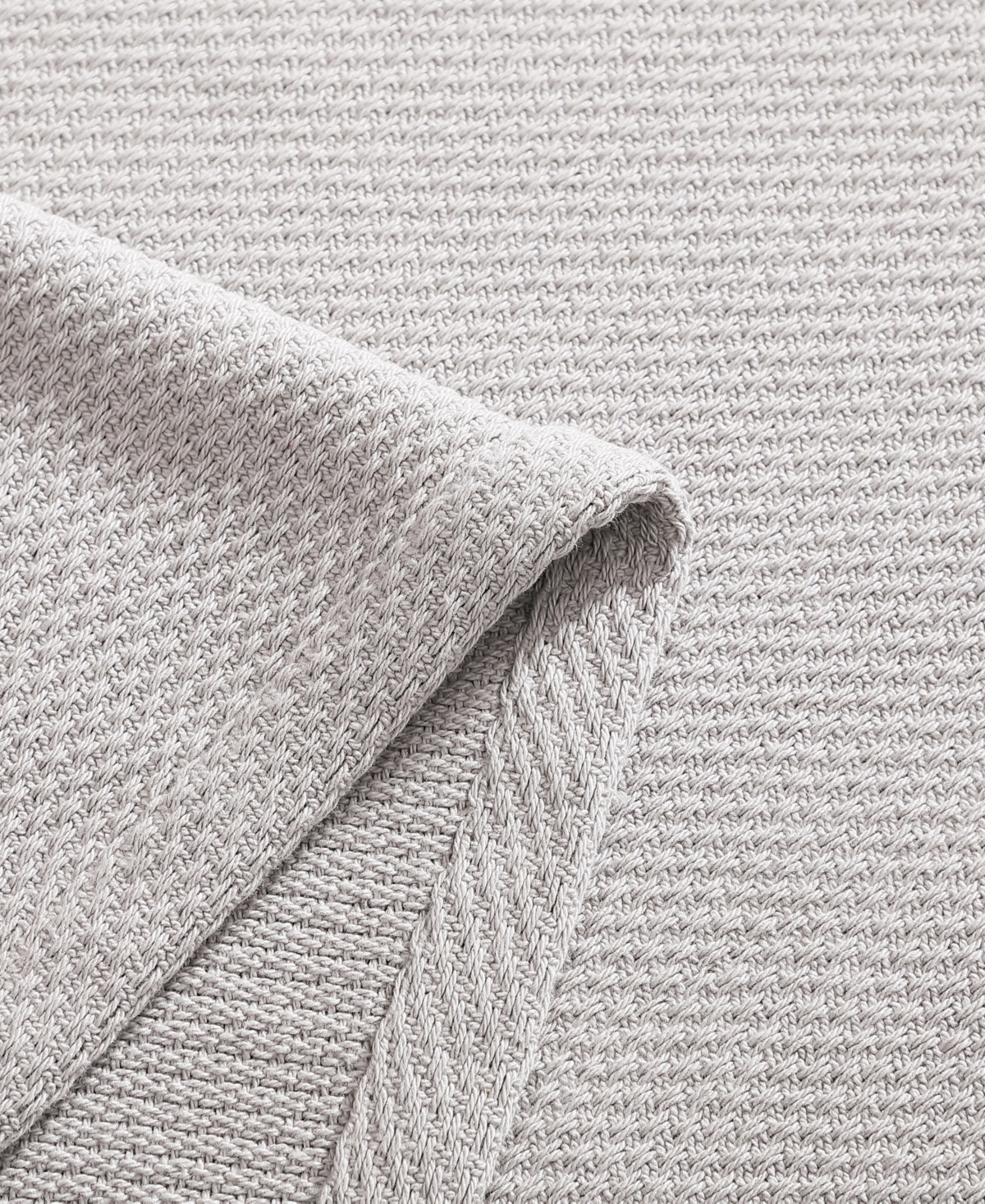 Tommy Hilfiger Pique Solid Cotton Blanket, King