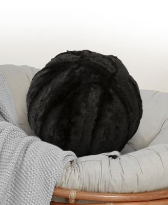 Ultra Soft Ball Decorative Pillow, 10" x 10"
