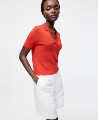 売れ筋商品|||フレンチコネクション カットソー トップス レディース Women's Sergio Short-Sleeve Polo Top Summer White French Connection Women's Sergio Short-Sleeve Polo Top - Macy's