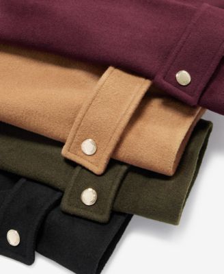 Women's Collared Button-Front Coat, Exclusively at Macy's