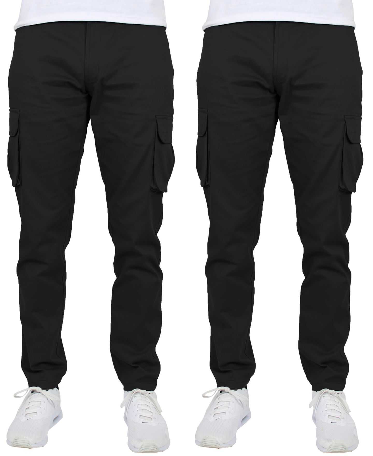 Мужские брюки Blu Rock 2-Pack Flex Stretch Cargo, цвет: Чёрный — фото 4