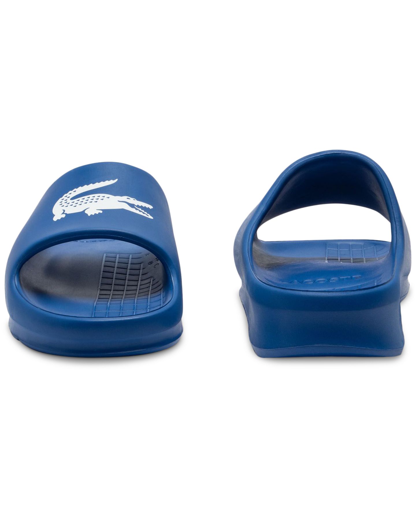 Мужские сандалии Lacoste Serve Slide 2.0 Sandals, цвет: Синий / Белый — фото 5