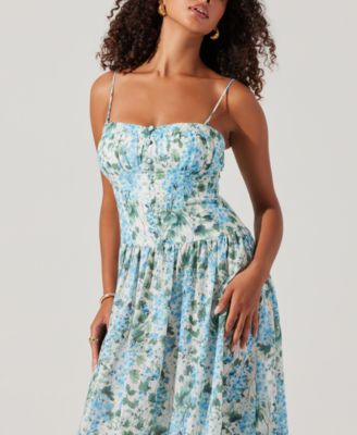 Women's Capria Pleated Midi Dress