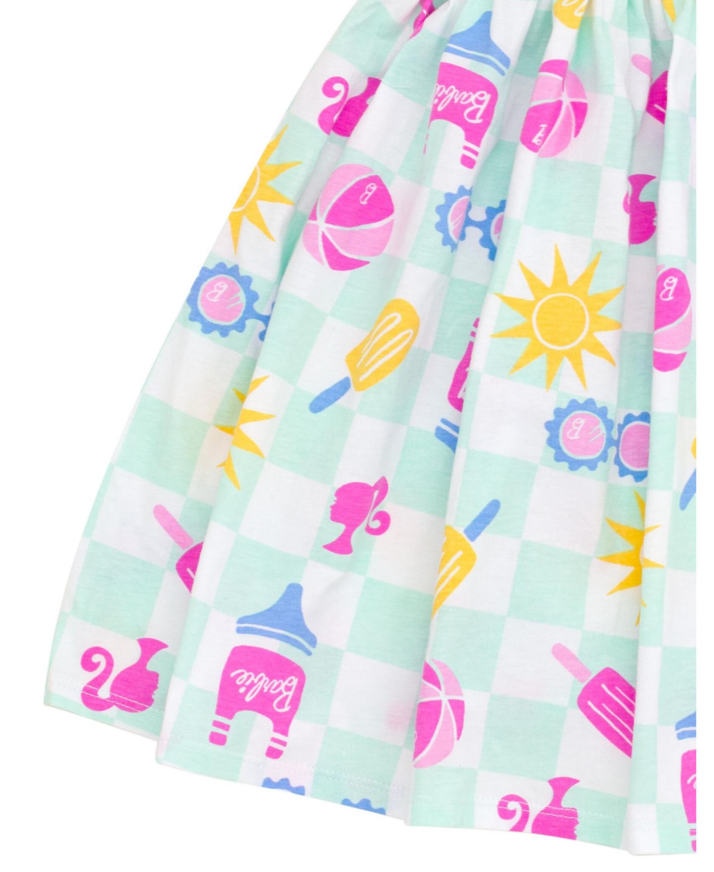 Платье Barbie Square Neck Cami Dress для девочек, цвет: Бледный бирюзовый — фото 4