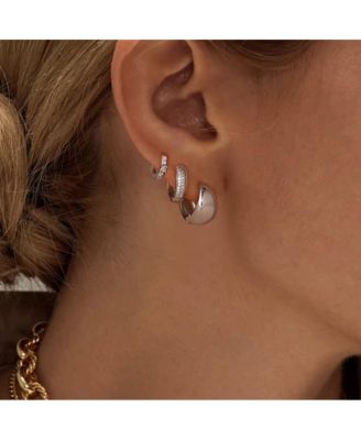 Dainty Huggie Hoop Earrings -3 Pairs