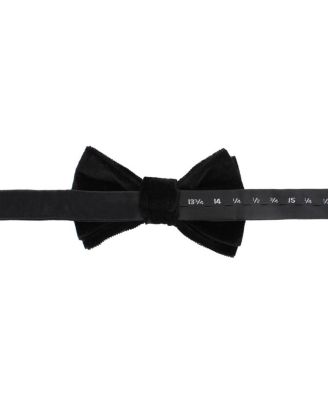 Men's Poirot Velvet Solid Colored Bow Tie