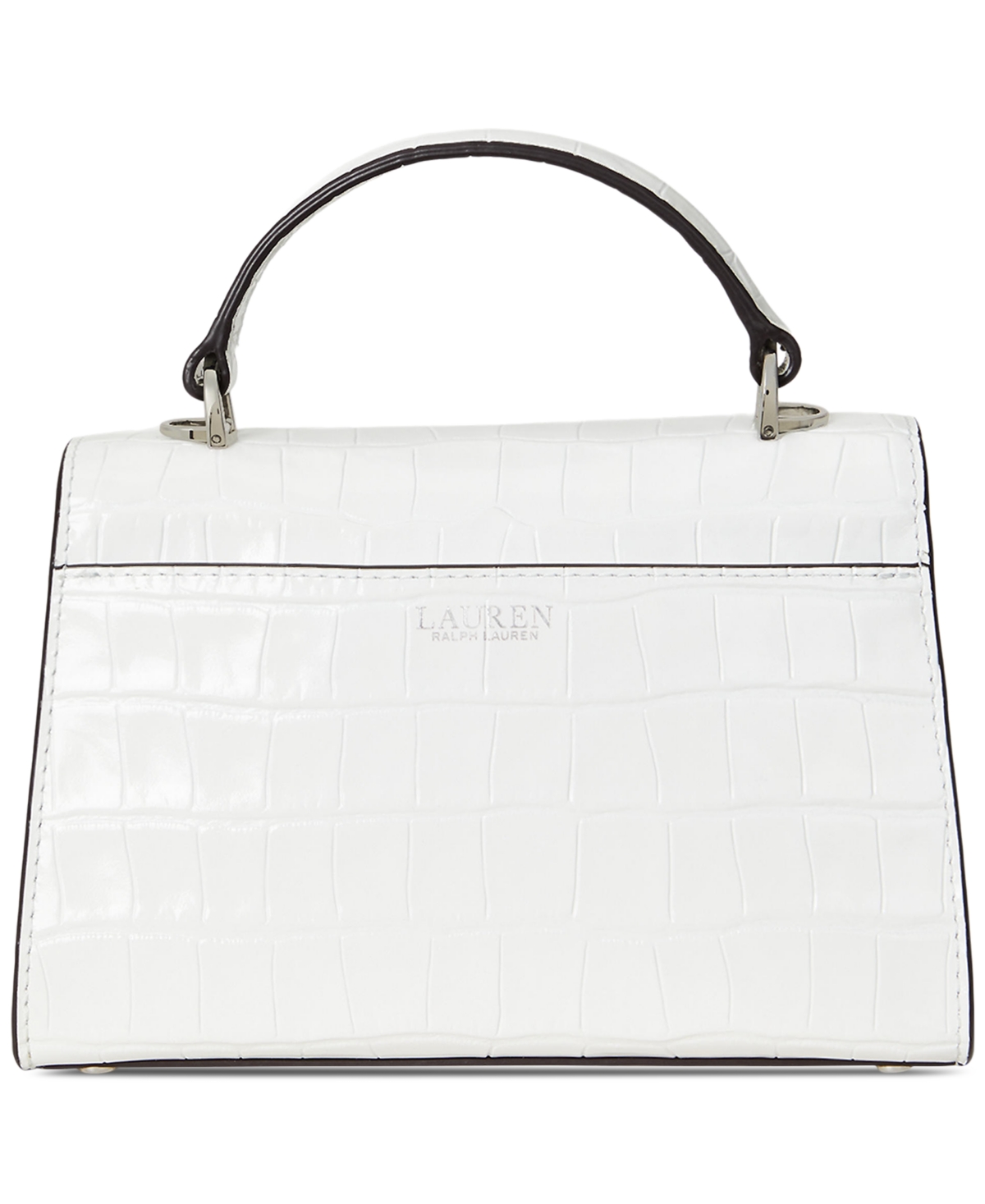 Ralph Lauren Crocodile-embossed Leather Small Farrah Satchel