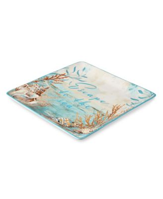 Escape to the Sea Square Platter