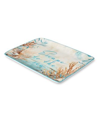 Escape to the Sea Rectangular Platter