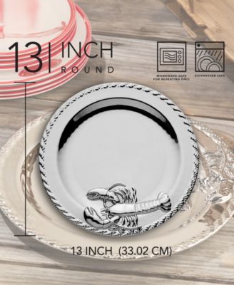 Silver Plated Lobster Round Platter