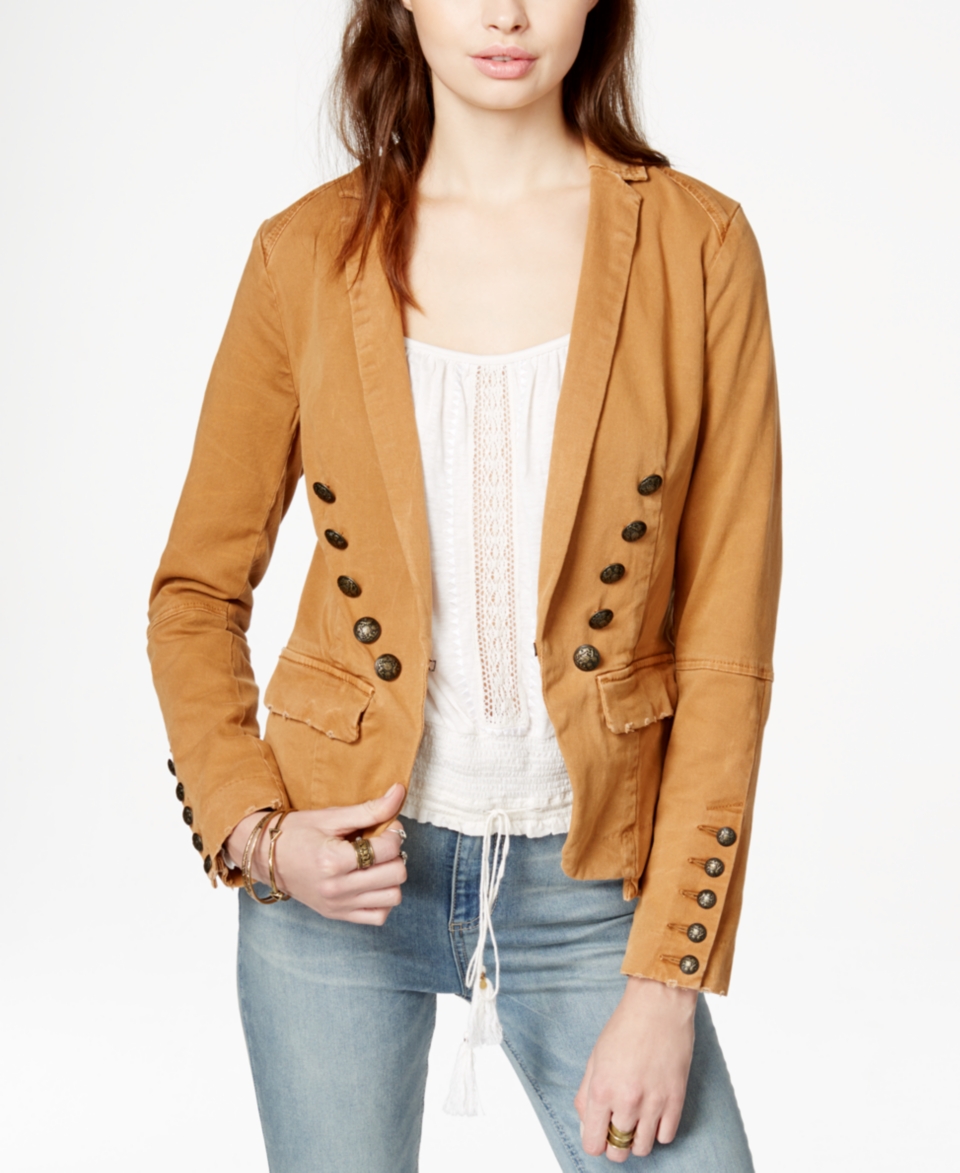 Free People Button Detail Blazer   Jackets & Blazers   Women