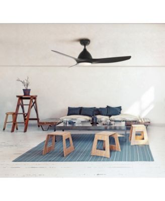 All Seasons 52" Ceiling Fan with Light, Quiet, Alexa/Google, 3 Color LED Lights, Reversible