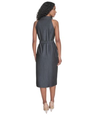 white christmas dresses Calabasas Jersey Denim Dress