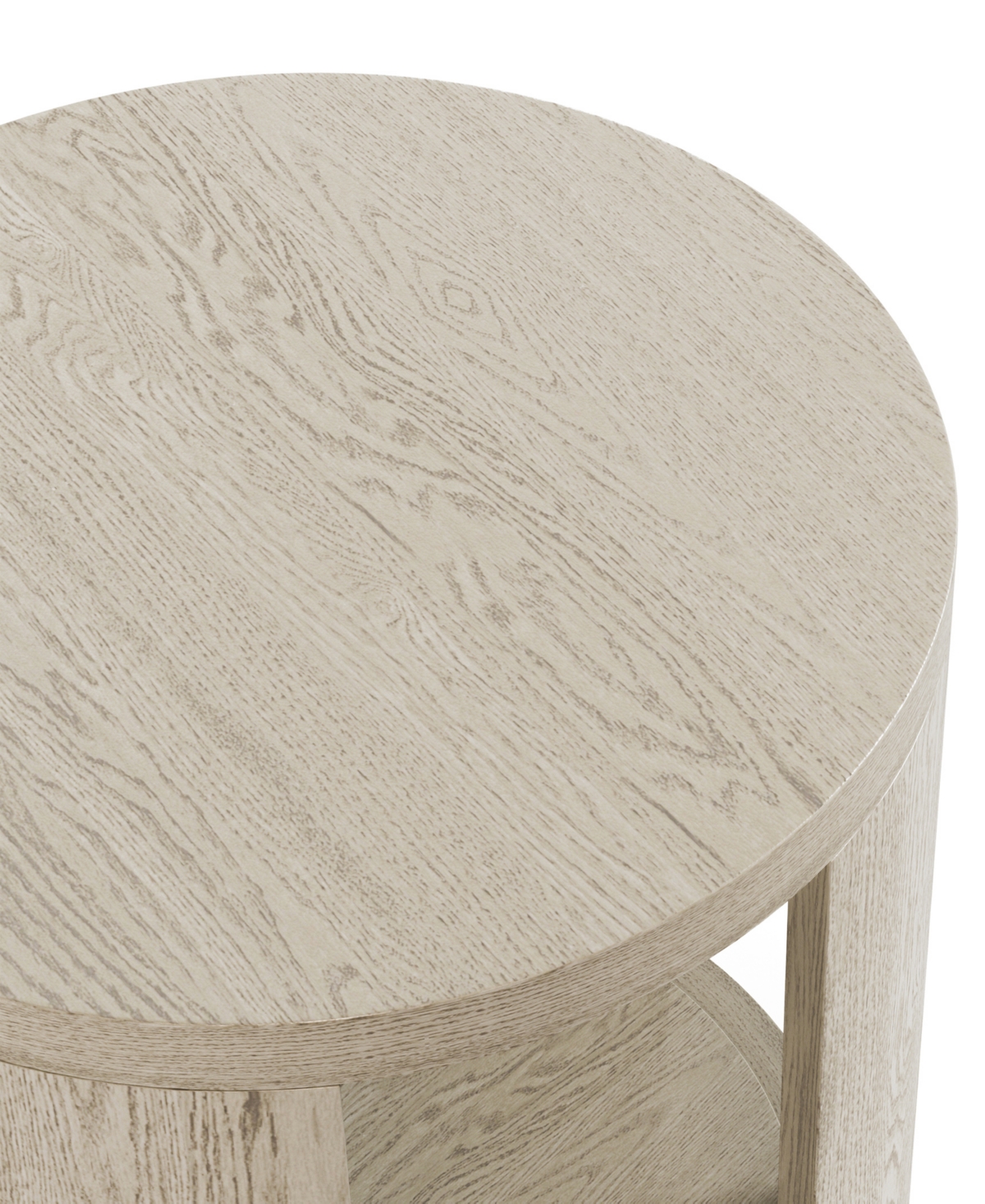 Furniture Of America 24" Oak Wood Rosin Round End Table