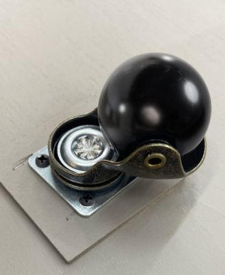 18" Oak Rubberwood Rosin Oval Modern Coffee Table