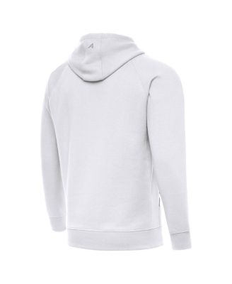 Men's White Clemson Tigers Golfer Victory Pullover Hoodie