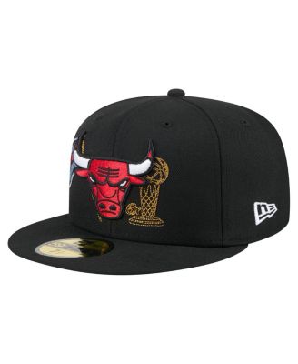 New Era - Men's Black Chicago Bulls State Stitch 59FIFTY Fitted Hat