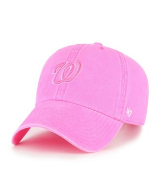 '47 Brand - Women's&nbsp; Pink Washington Nationals Bright Side Clean Up Adjustable Hat