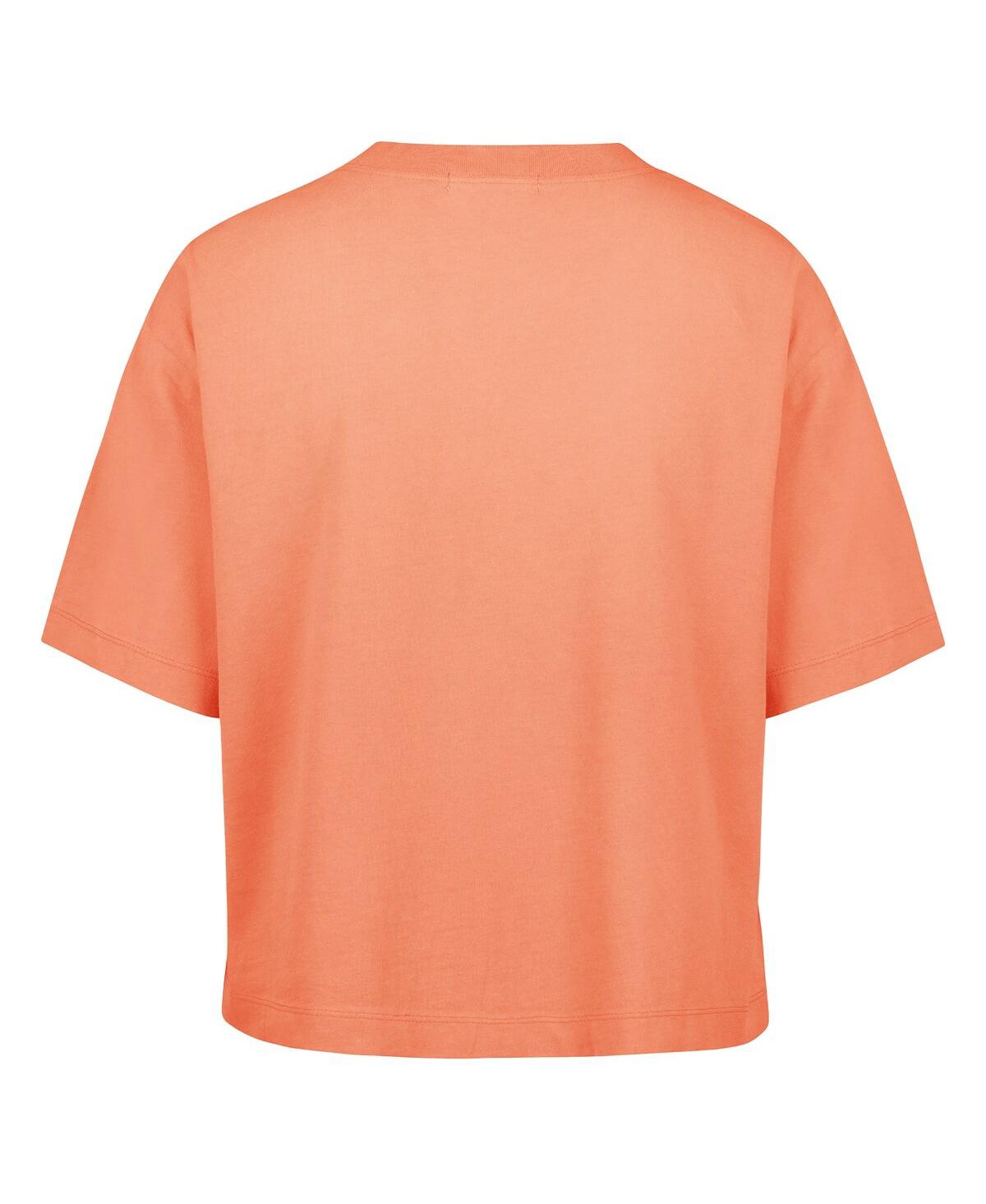 47 BRAND WOMEN'S ORANGE MIAMI DOLPHINS FLORENTINA MONTAUK CROPPED T-SHIRT 