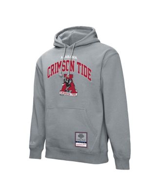 Men's Heather Gray Alabama Crimson Tide Classic Arch Pullover Hoodie