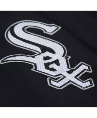 Men's Frank Thomas Black Chicago White Sox Legends Collection Vintage Satin Full-Snap Jacket