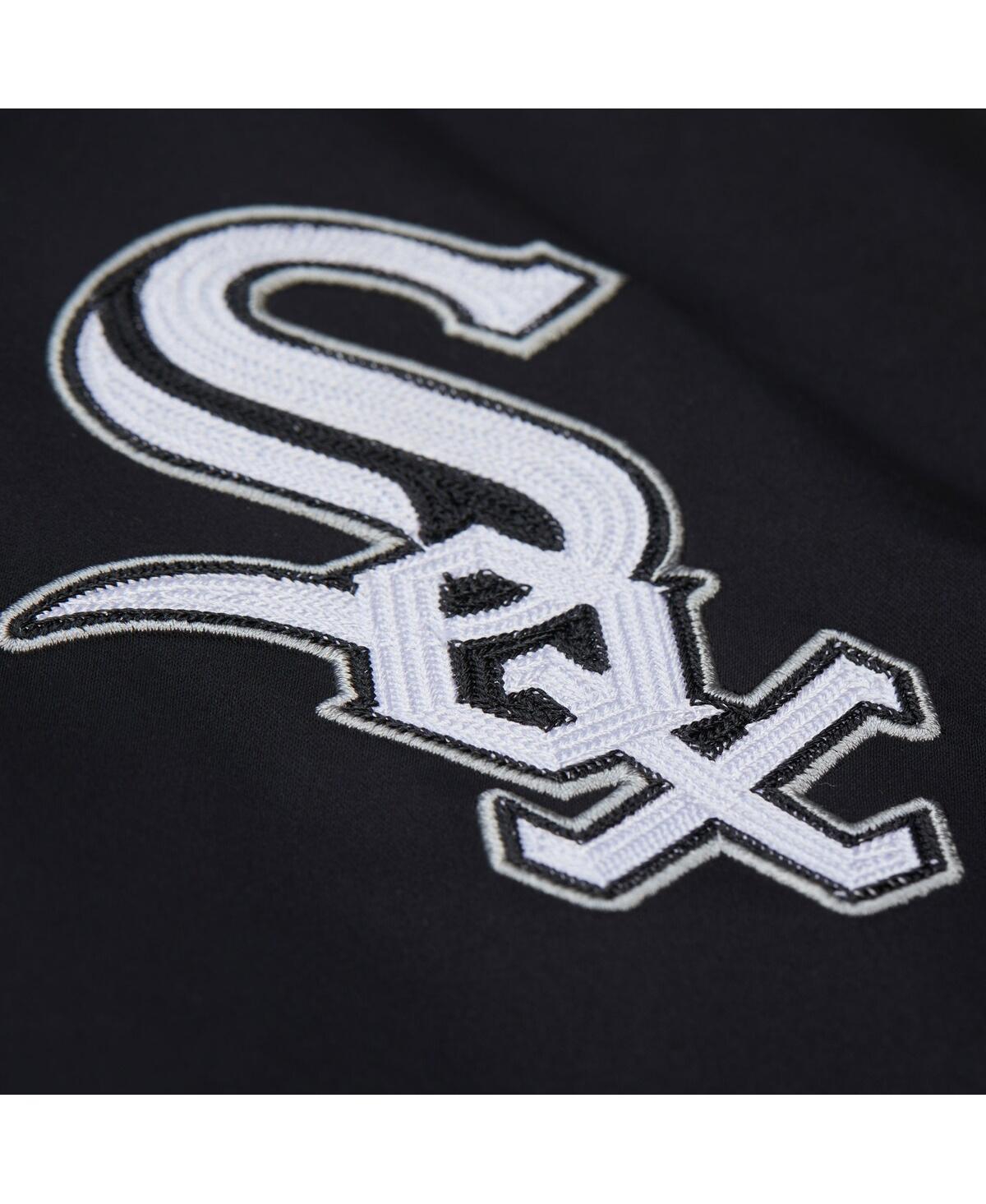 Mitchell & Ness Men's Frank Thomas Black Chicago White Sox Legends Collection Vintage Satin Full-snap Jacket In Black