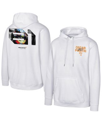 Outerstuff - Men's Oscar Piastri 81 White McLaren F1 Team Fleece Pullover Hoodie