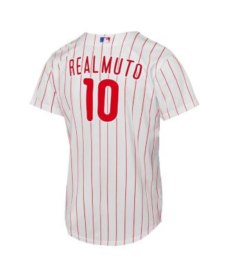 Big Boy's and Girl's J.T. Realmuto White Philadelphia Phillies Home Replica Player Jersey