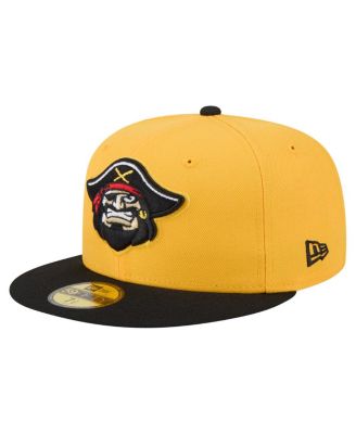 New Era - Men's Yellow/Black Bradenton Marauders Authentic Collection 59FIFTY Fitted Hat