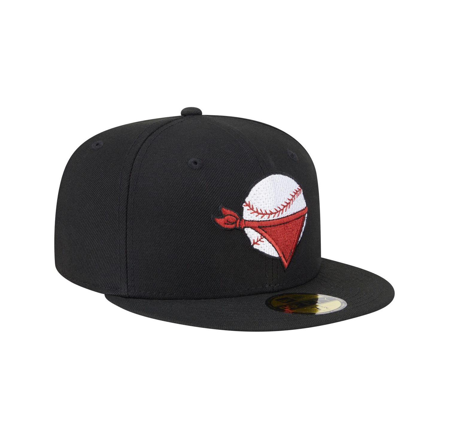 Men's Black Quad Cities River Bandits Authentic Collection 59FIFTY Fitted Hat
