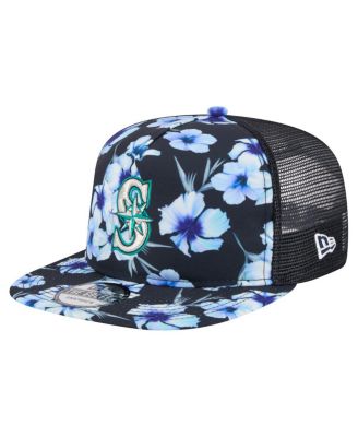 New Era Men's Navy Seattle Mariners Adventure Pattern Golfer Trucker ...