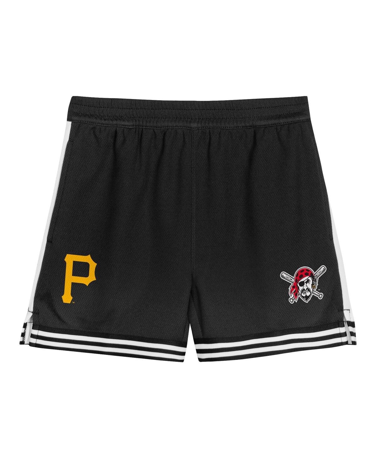 Outerstuff Toddler Gold/black Pittsburgh Pirates Pinch Hitter Infielder T-shirt And Shorts Set In Gold,black