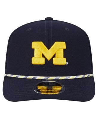 Men's Navy Michigan Wolverines Game Day Multi-Rope 9SEVENTY Stretch-Snap Hat
