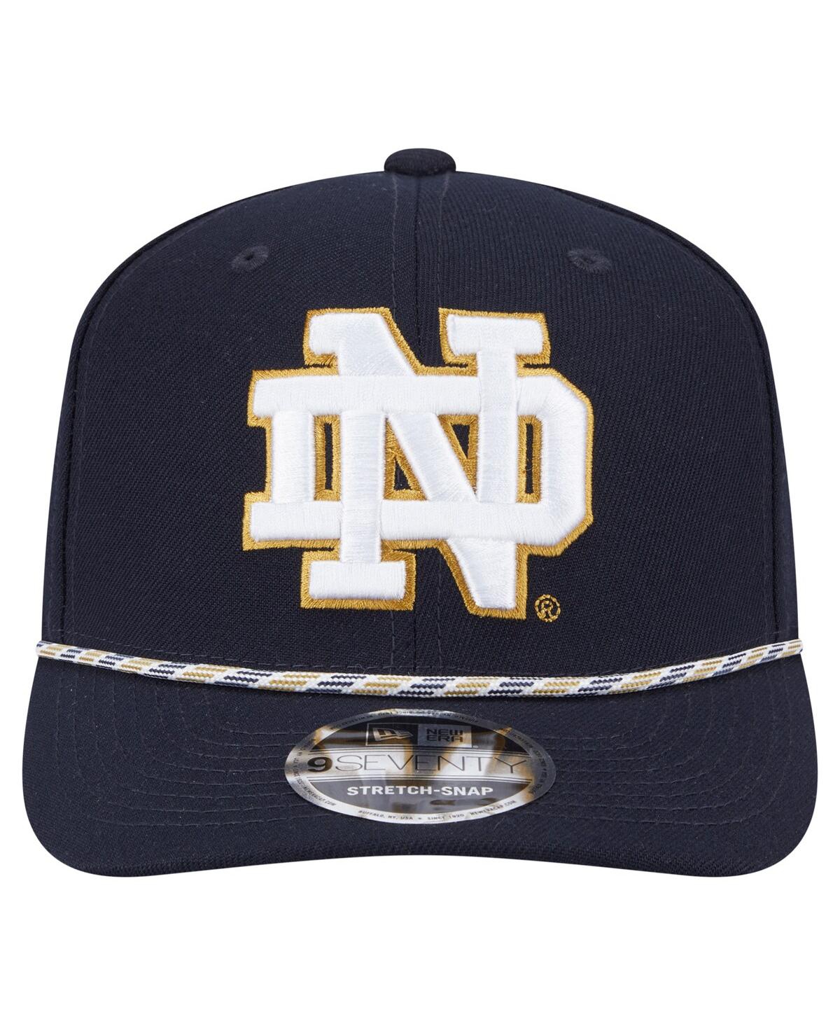 New Era Men's Navy Notre Dame Fighting Irish Game Day Multi-rope 9seventy Stretch-snap Hat In Navy