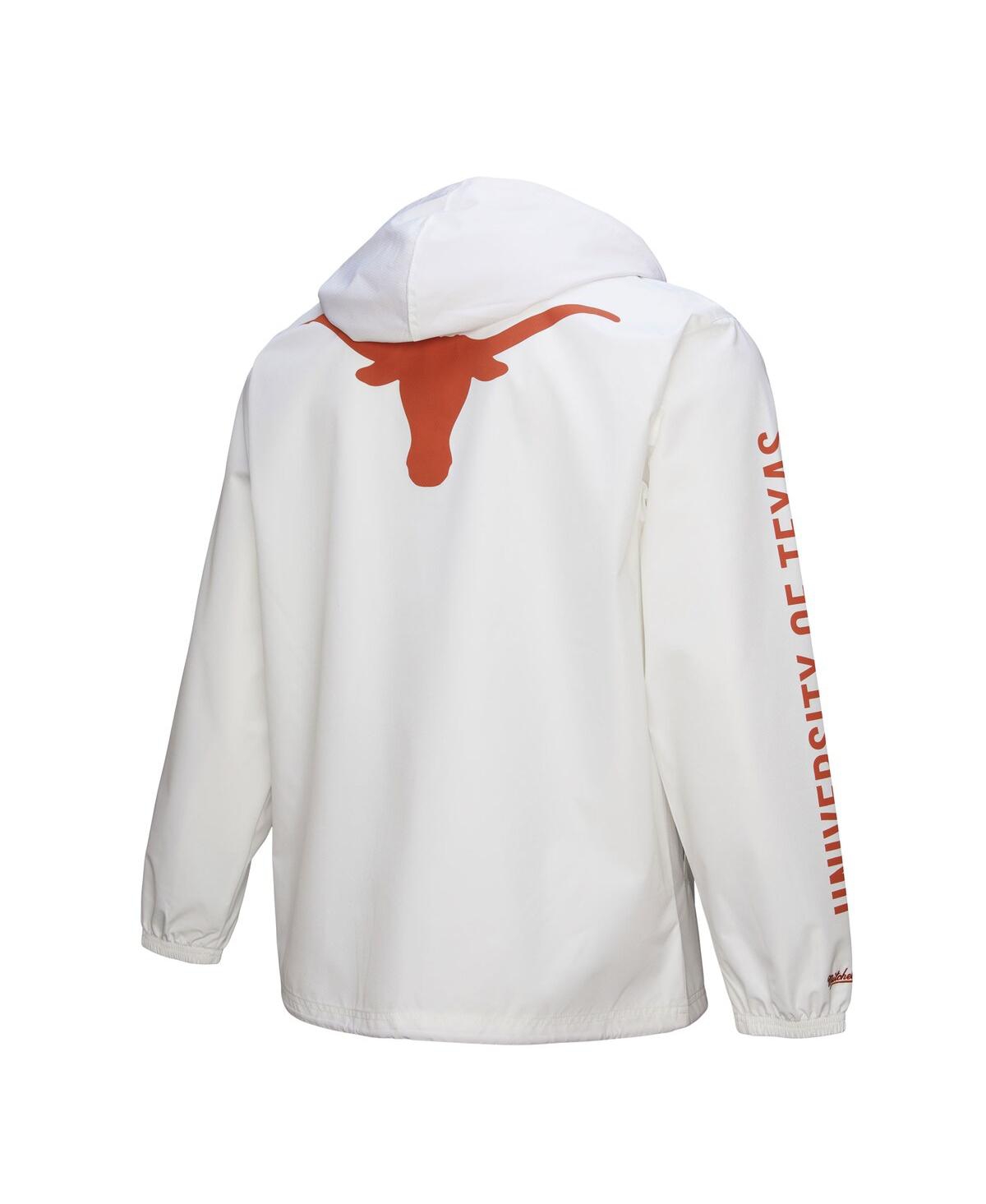 Mitchell & Ness White Texas Longhorns Coaches Full-snap Hoodie Jacket In White