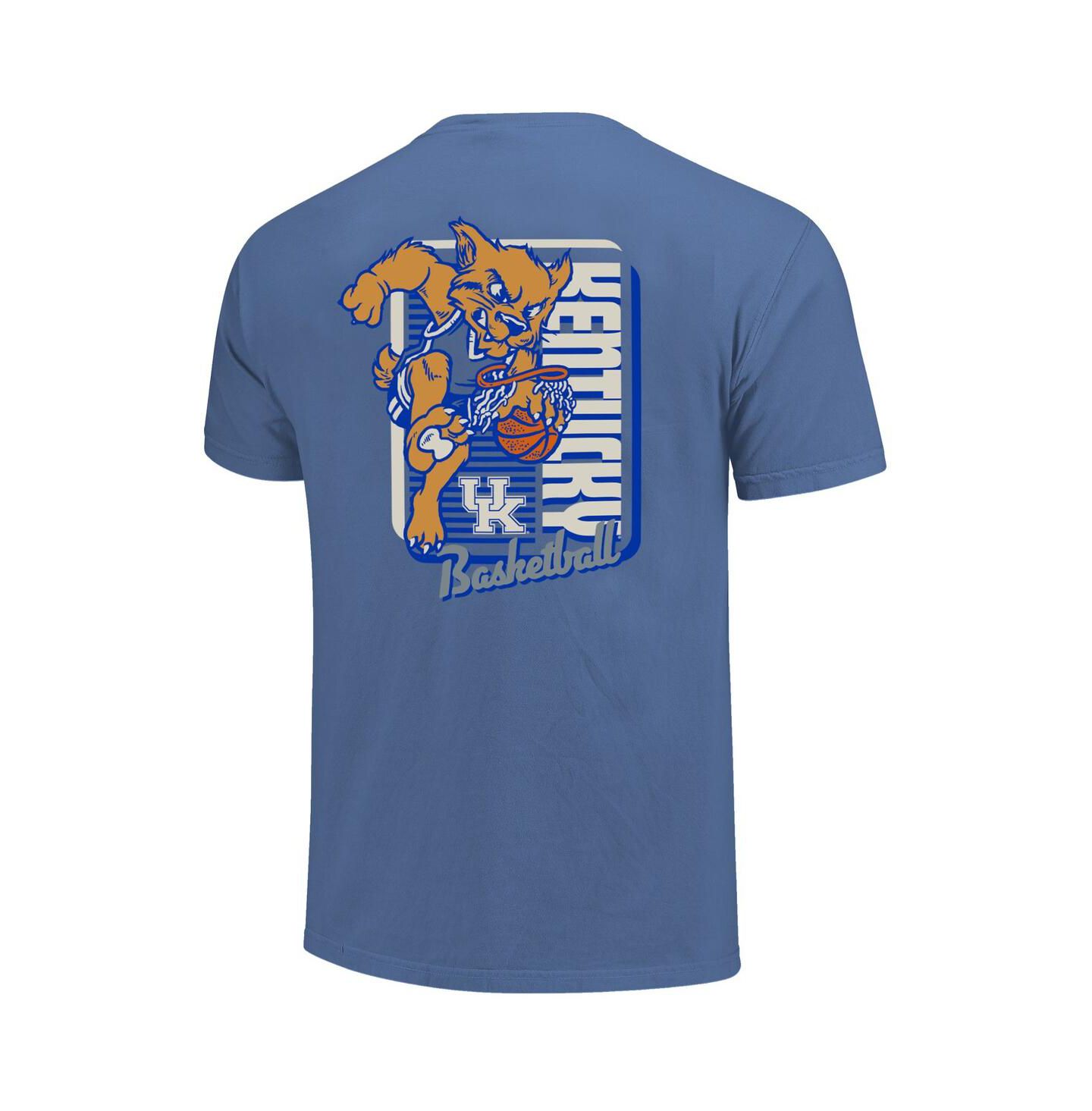 Мужская футболка Image One Royal Kentucky Wildcats Comfort Colors Mascot Dunk — фото 2