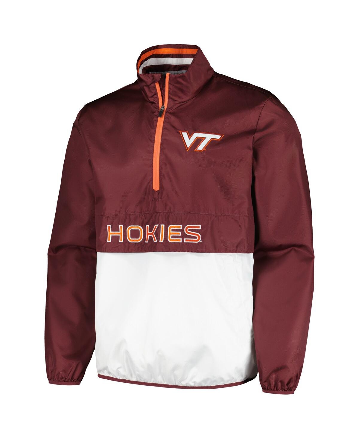Shop G-iii Sports By Carl Banks Men's Maroon Virginia Tech Hokies Cornermanâ Half-zip Top