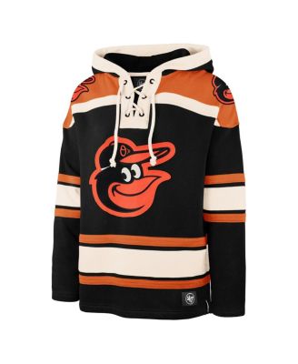 Men's Black Baltimore Orioles Superior Lacer Pullover Hoodie