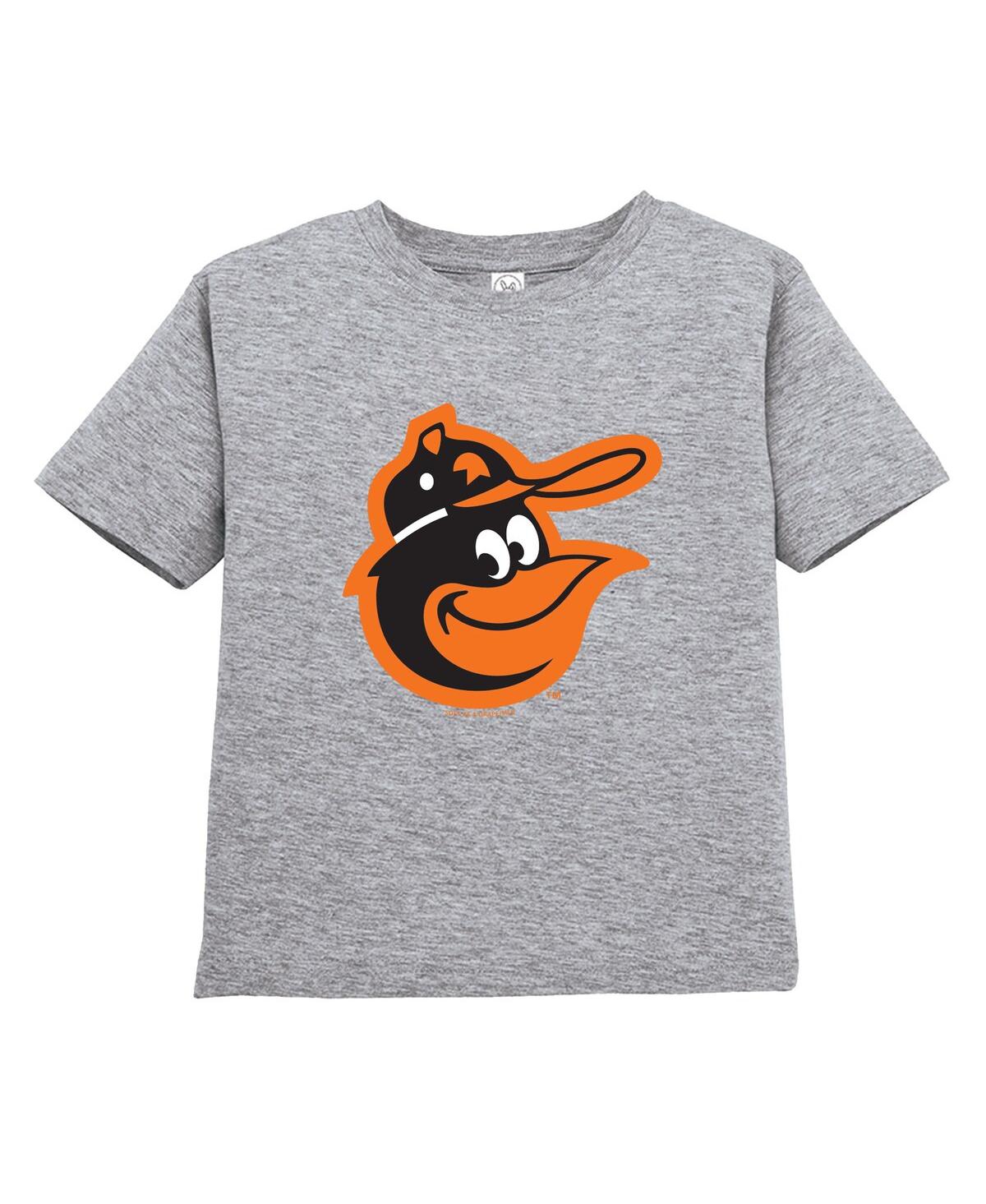 Soft As A Grape Toddler Black/gray Baltimore Orioles Cooperstown Collection T-shirt, Set Of 2 In Multi