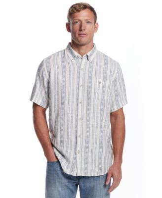 Weatherproof Vintage - Men's Aztec Short Sleeve Printed Button-Down Shirt