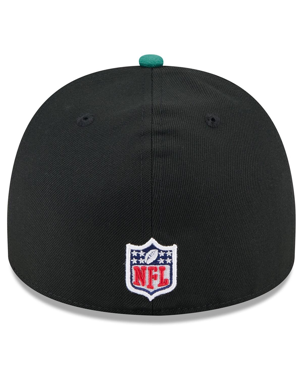 Shop New Era Men's Black/green New York Jets 2025 Nfl Draft On Stage A-frame 59fifty Fitted Hat In Black,green