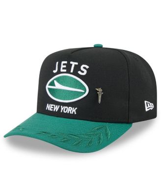 Men's Black/Green New York Jets 2025 NFL Draft On Stage A-Frame 59FIFTY Fitted Hat