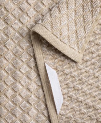 Honeycomb Chambray Textured Cotton Kitchen Towel Set, 16" x 28"